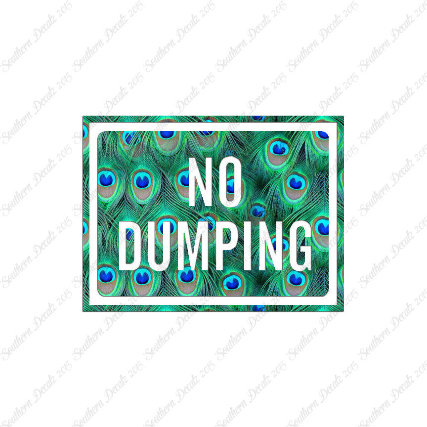 No Dumping Business Sign