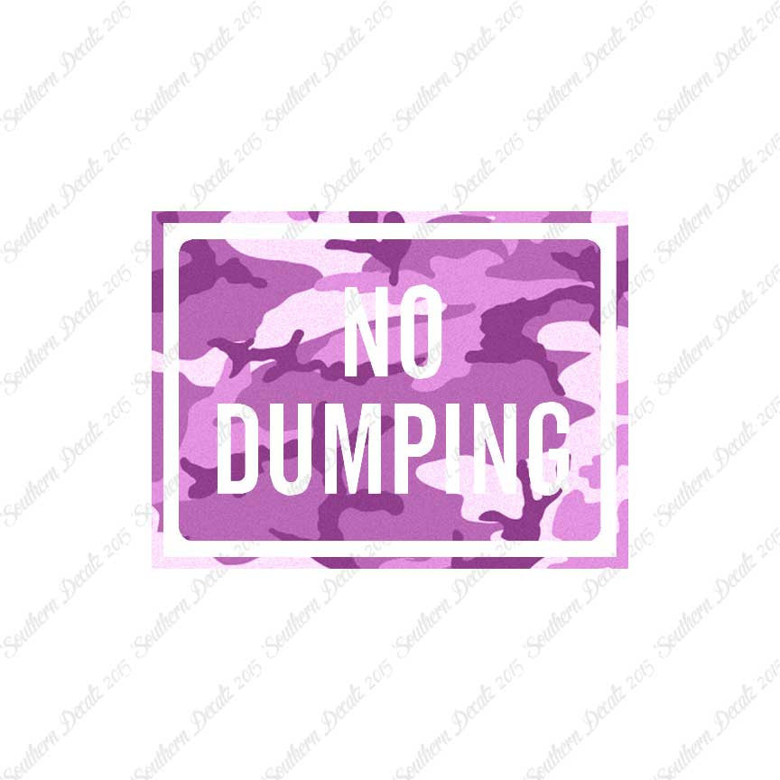 No Dumping Business Sign