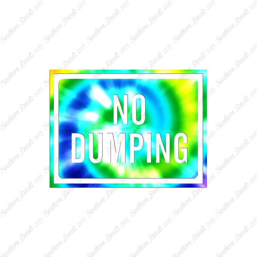 No Dumping Business Sign