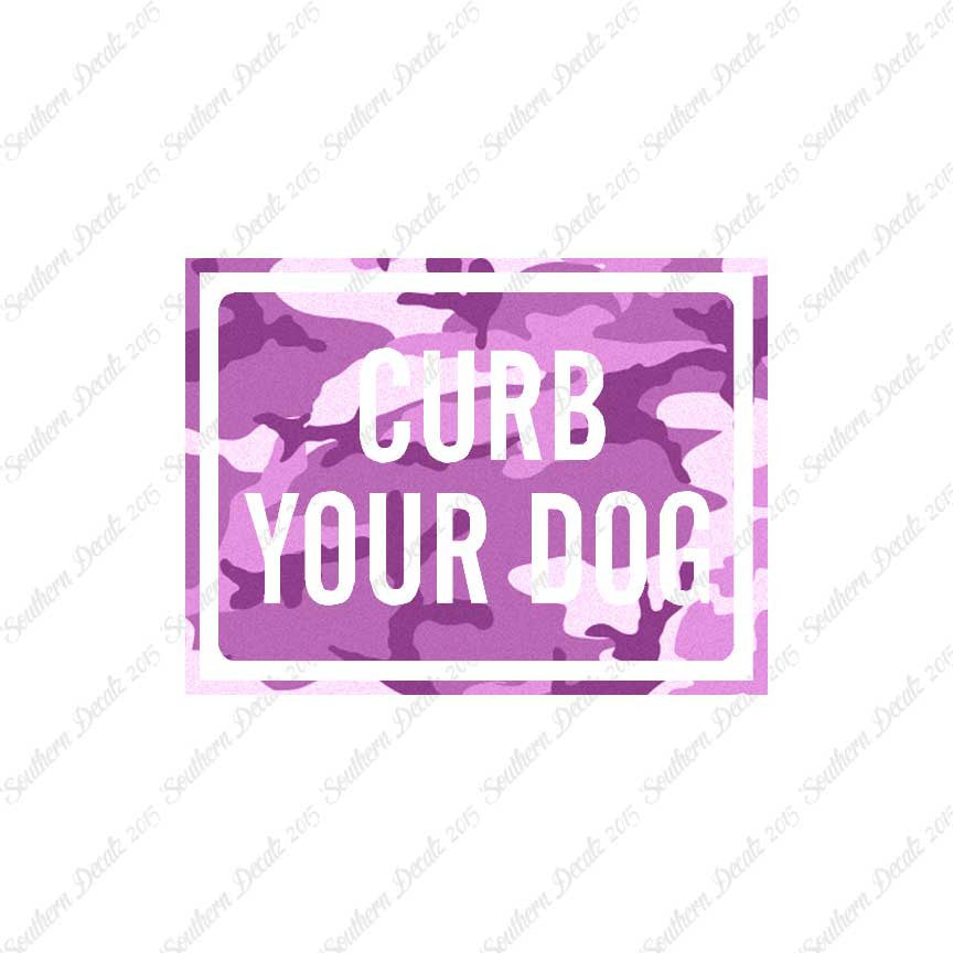 Curb Your Dog Sign