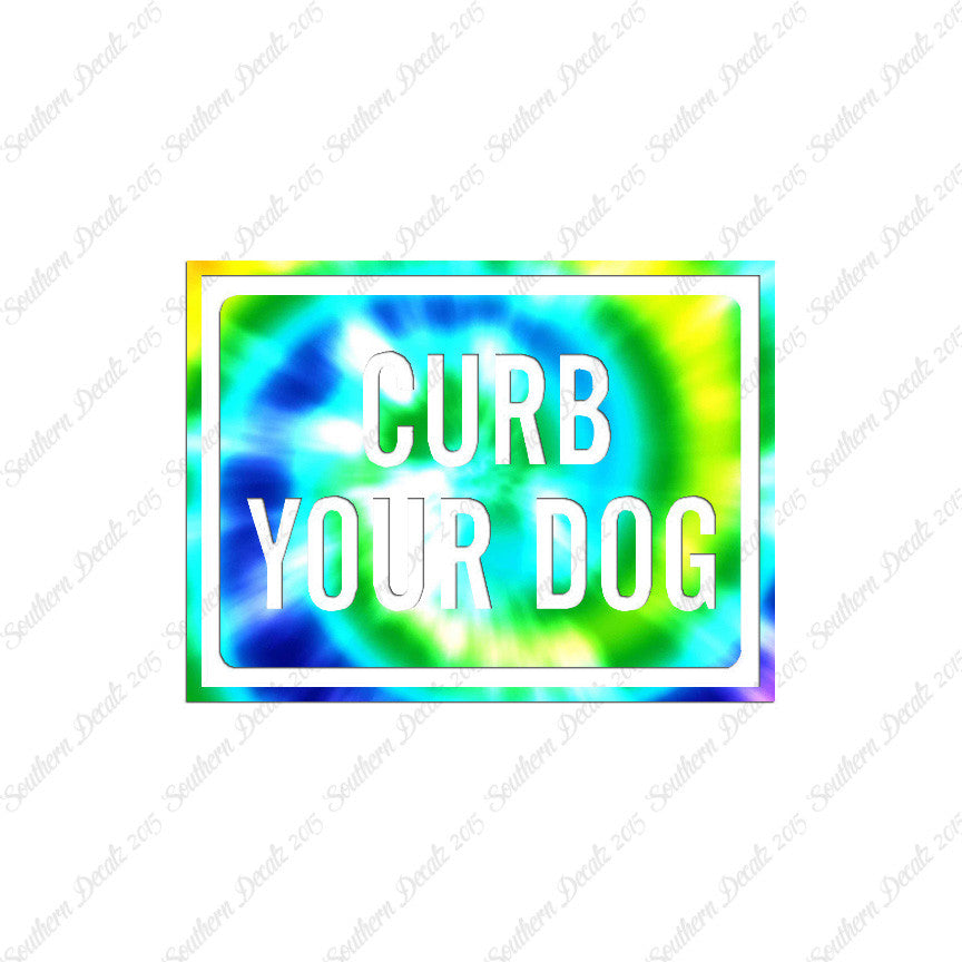 Curb Your Dog Sign