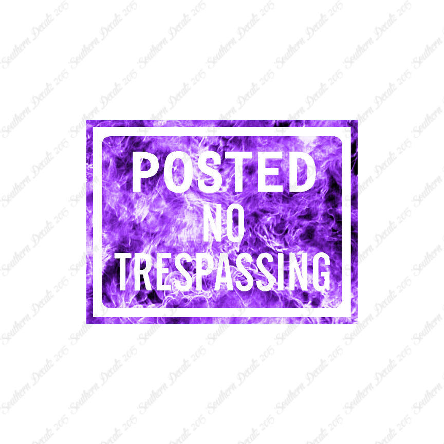 Posted no Trespassing Business Sign