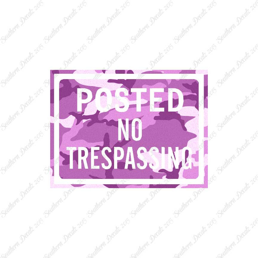 Posted no Trespassing Business Sign