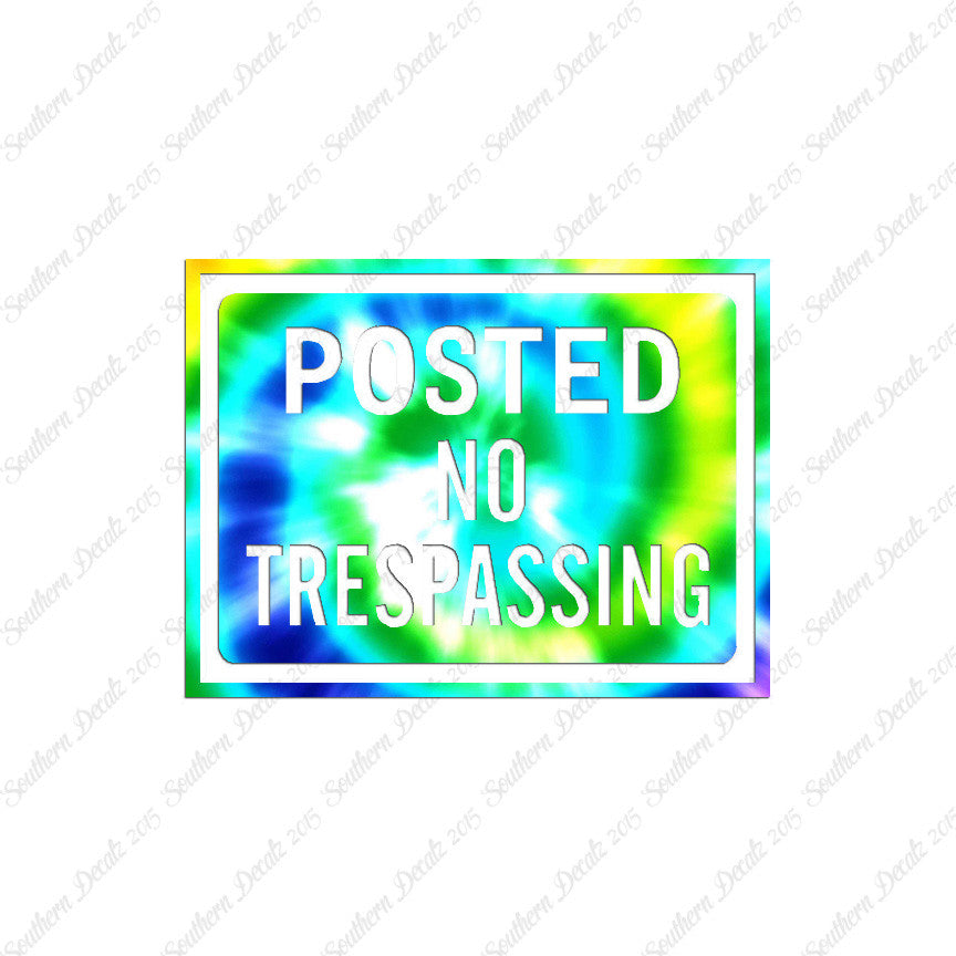 Posted no Trespassing Business Sign