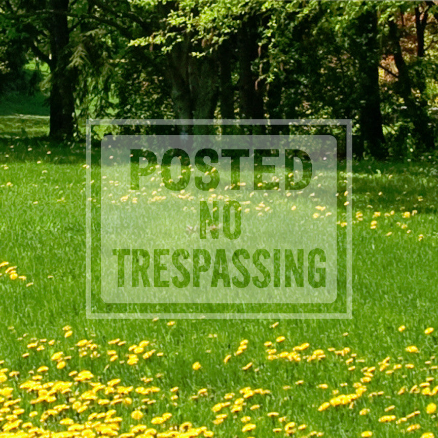 Posted no Trespassing Business Sign