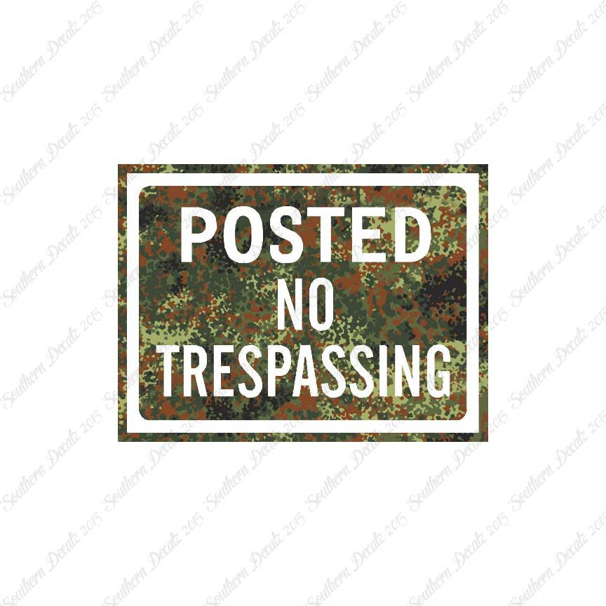 Posted no Trespassing Business Sign