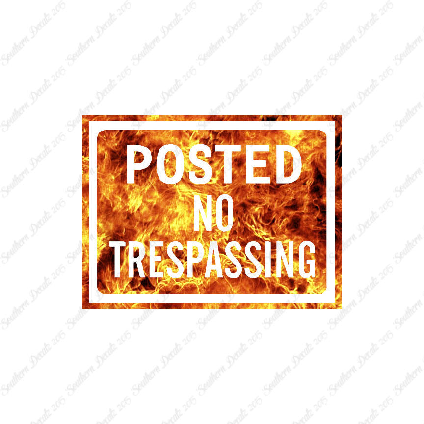 Posted no Trespassing Business Sign