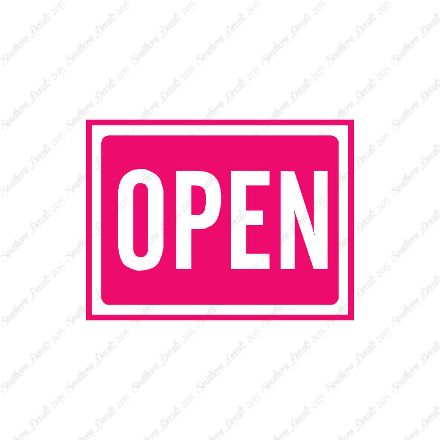 Open Business Sign
