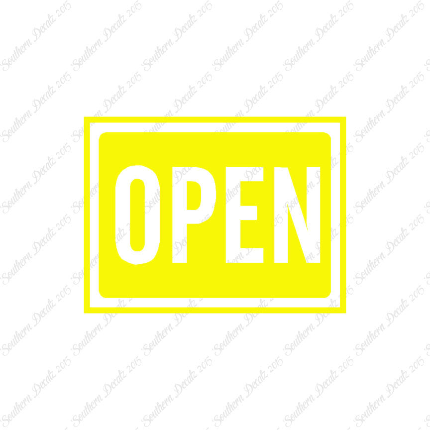 Open Business Sign