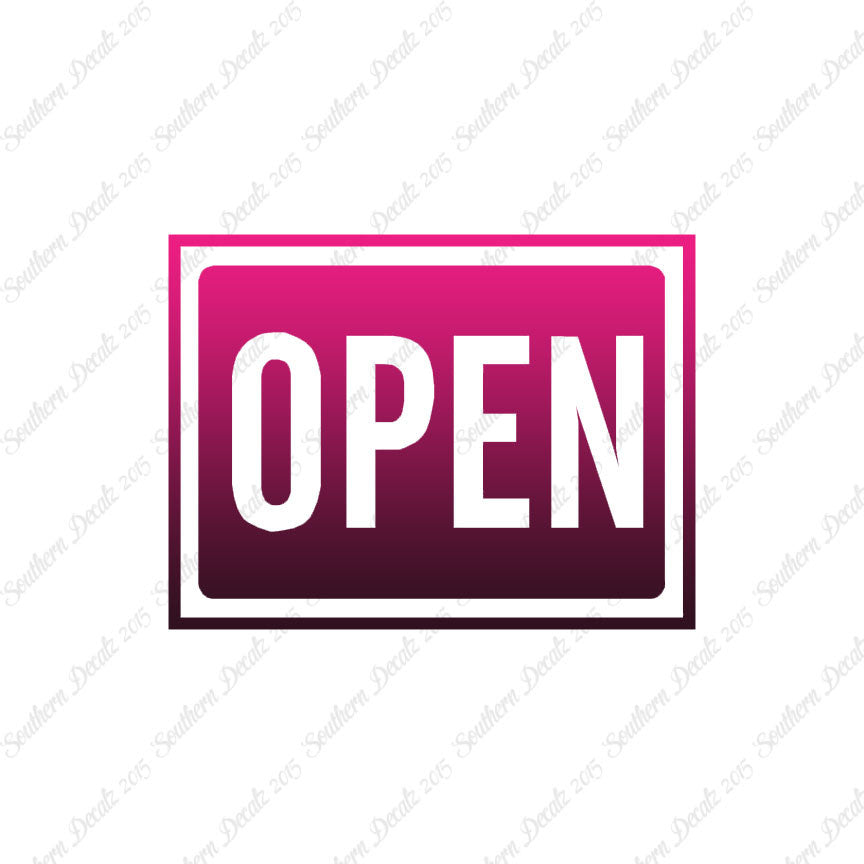 Open Business Sign