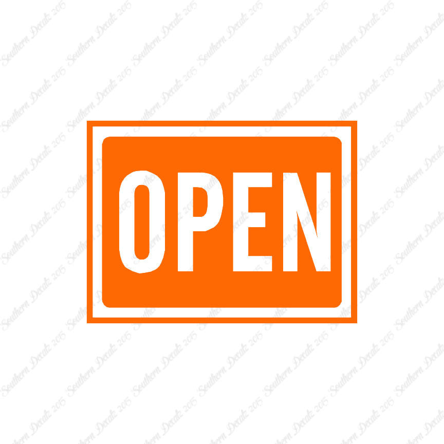Open Business Sign