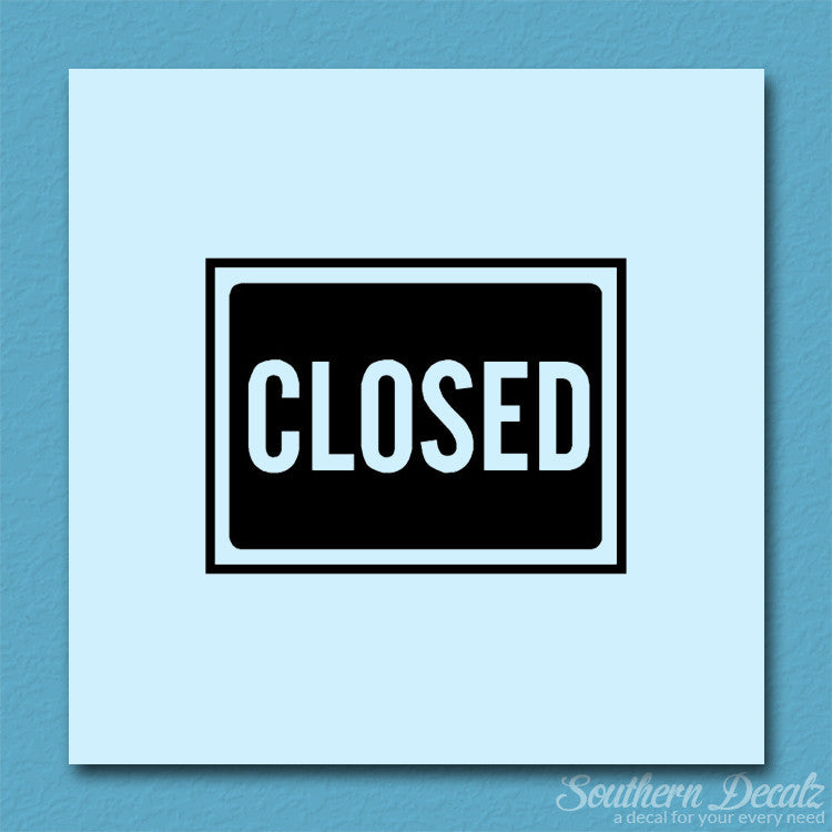 Closed Business Sign