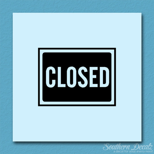 Closed Business Sign