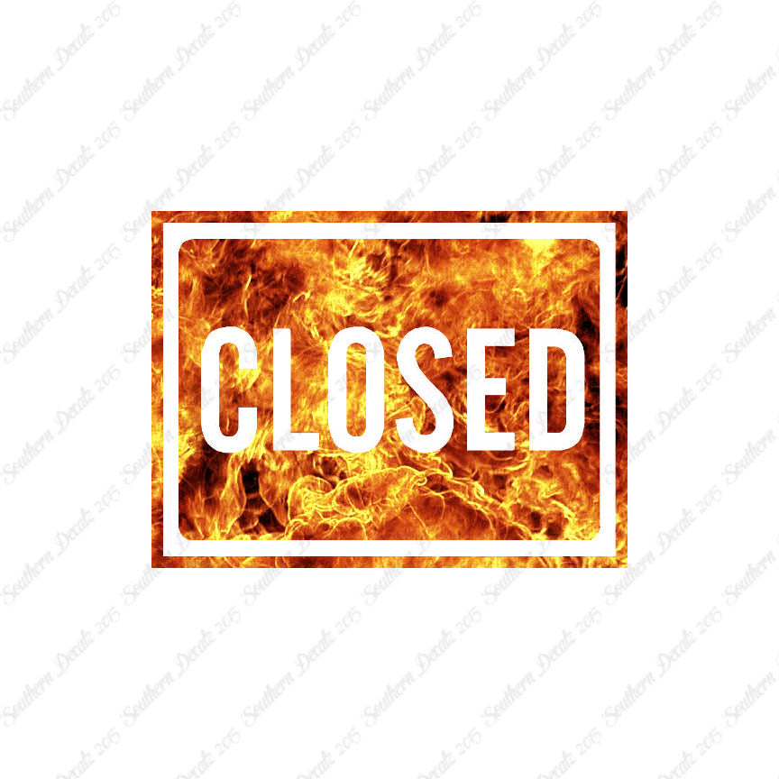 Closed Business Sign