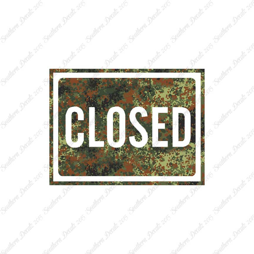 Closed Business Sign