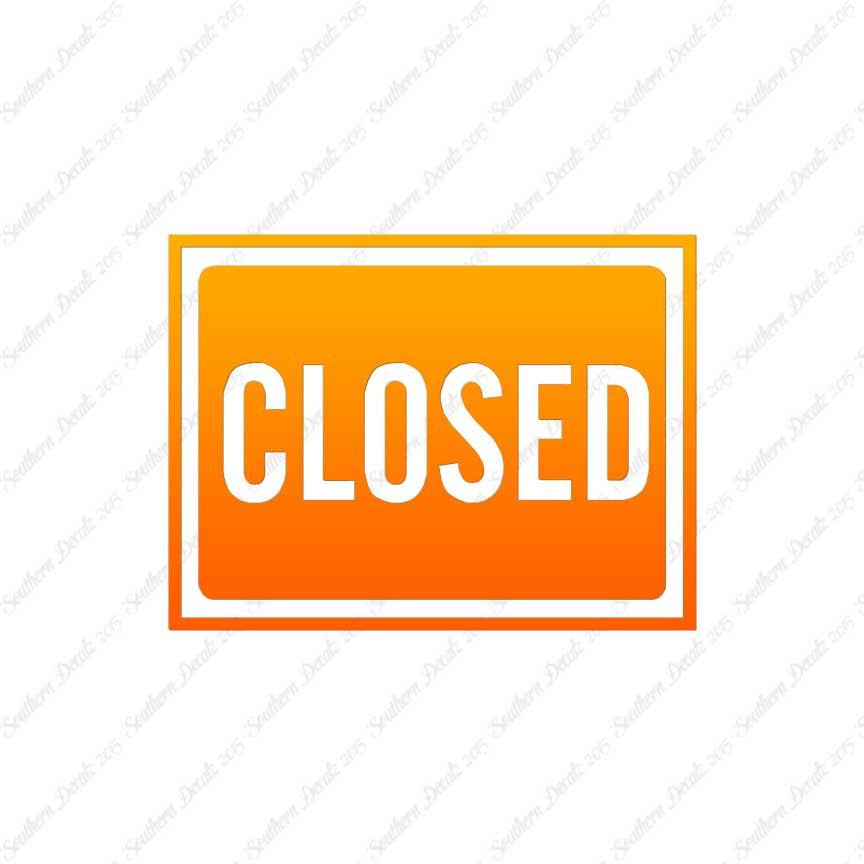 Closed Business Sign