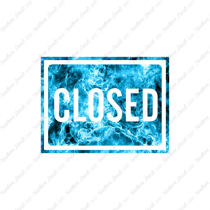 Closed Business Sign