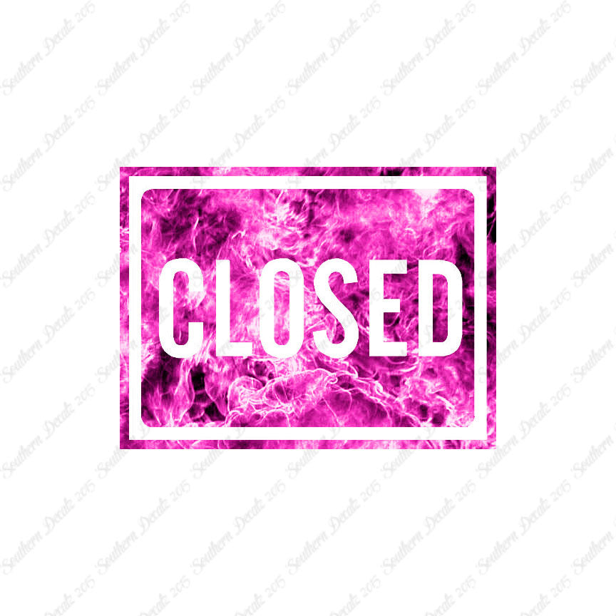 Closed Business Sign