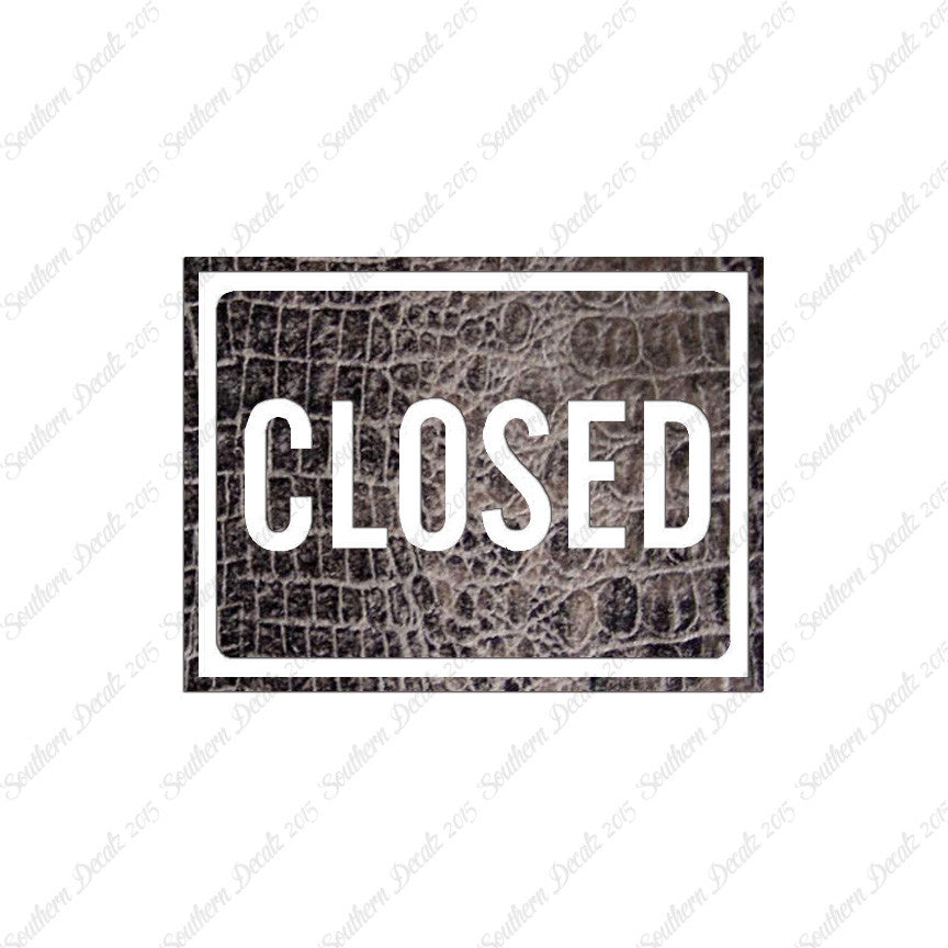 Closed Business Sign