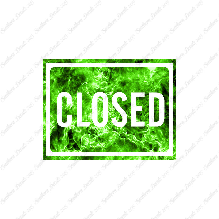 Closed Business Sign