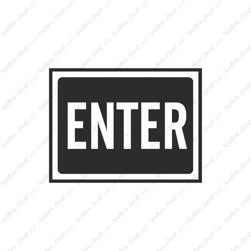Enter Business Sign