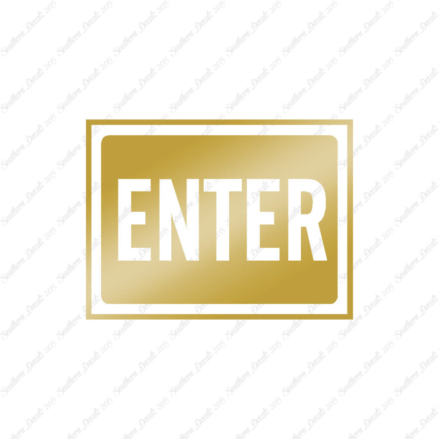 Enter Business Sign