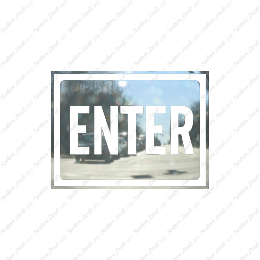 Enter Business Sign