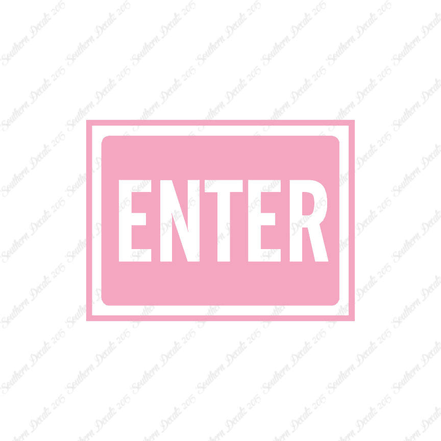 Enter Business Sign