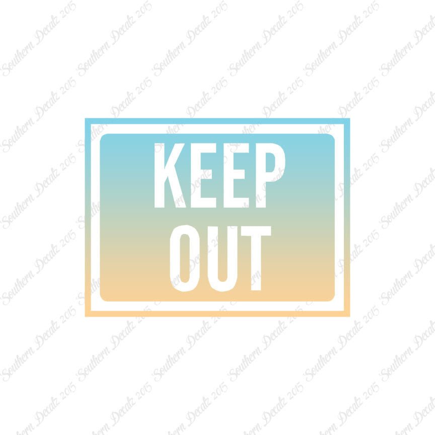Keep Out Business Sign