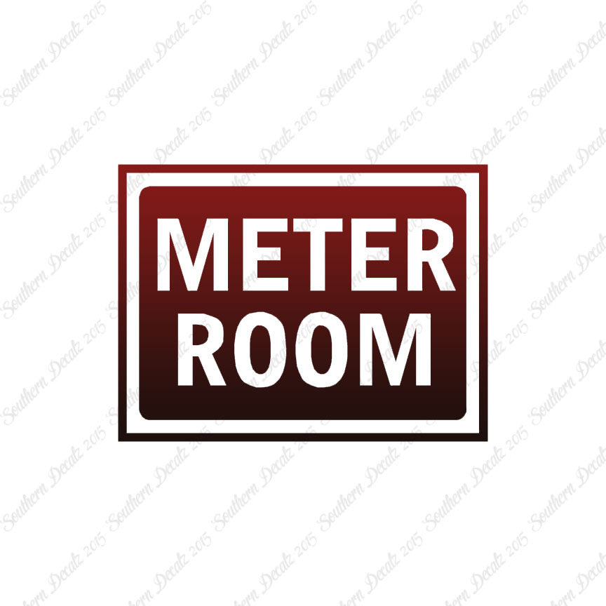 Meter Room Business Sign