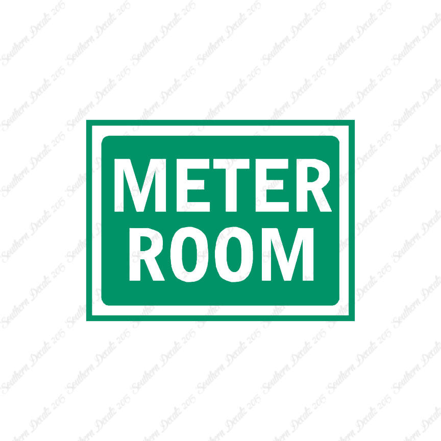 Meter Room Business Sign