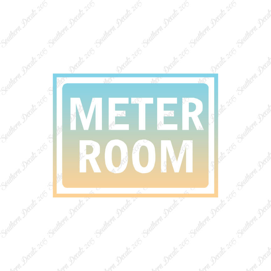 Meter Room Business Sign