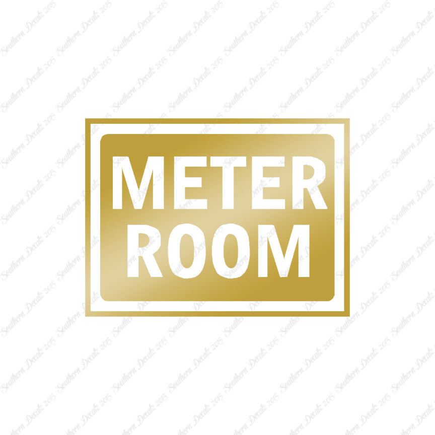 Meter Room Business Sign