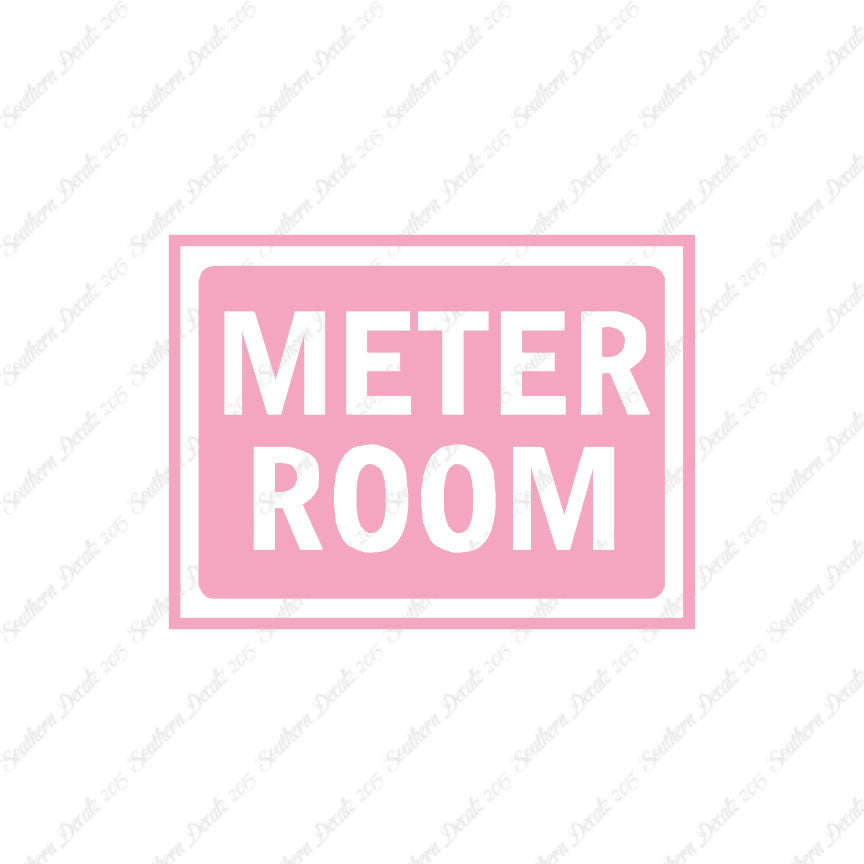 Meter Room Business Sign