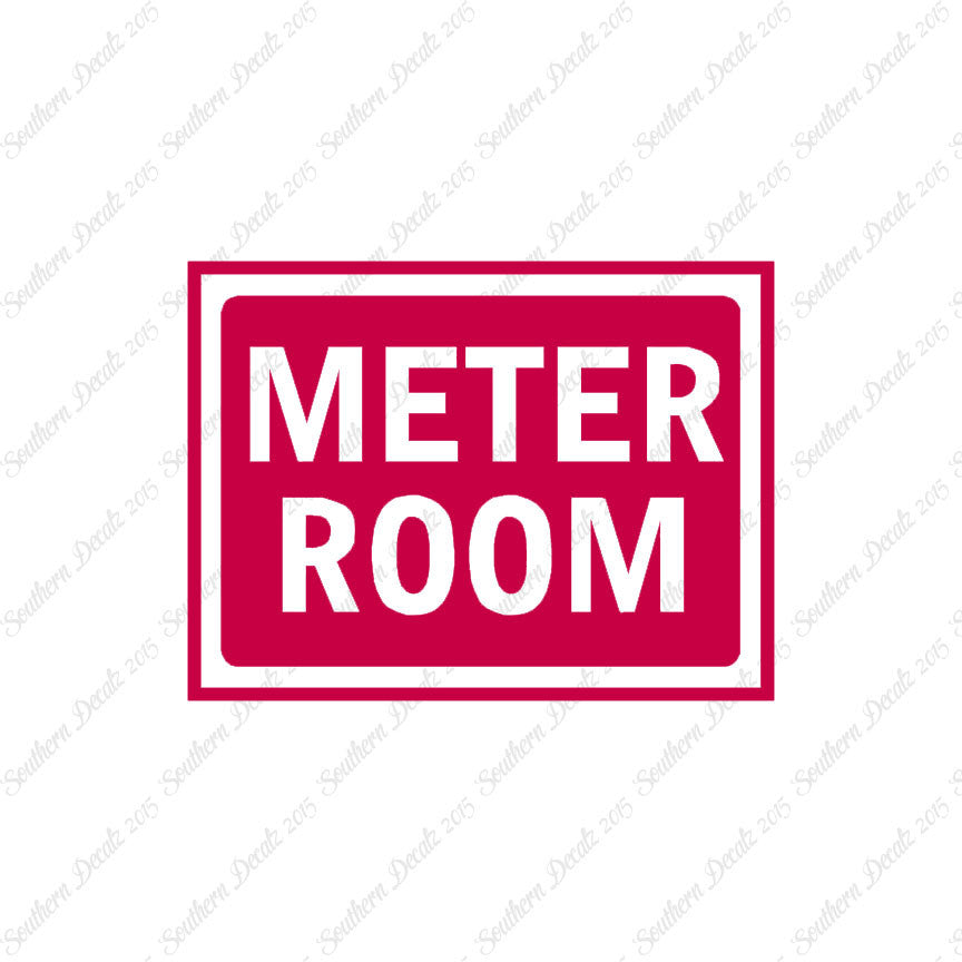 Meter Room Business Sign