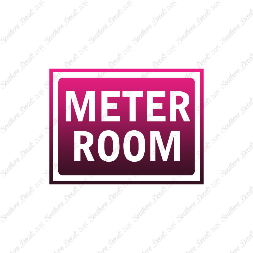 Meter Room Business Sign