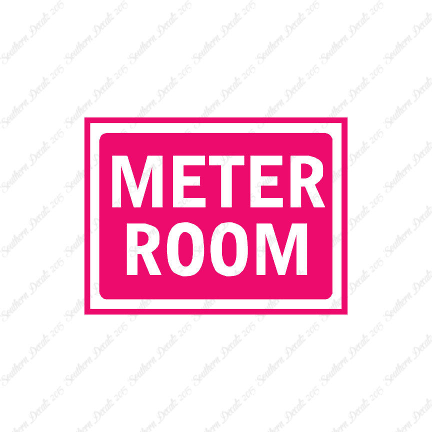 Meter Room Business Sign