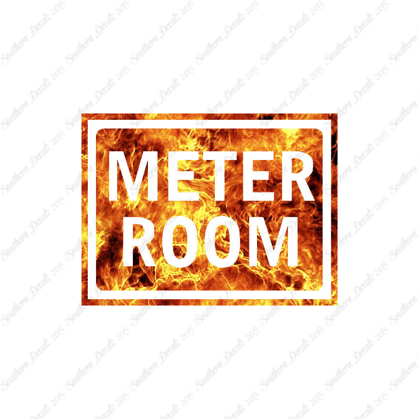 Meter Room Business Sign