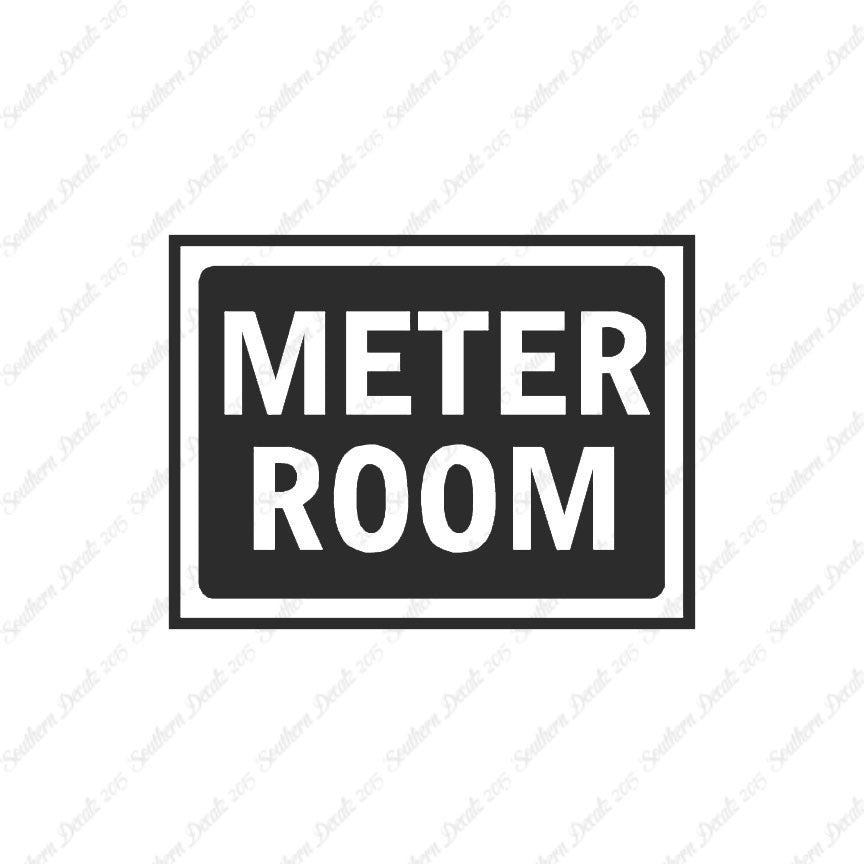 Meter Room Business Sign