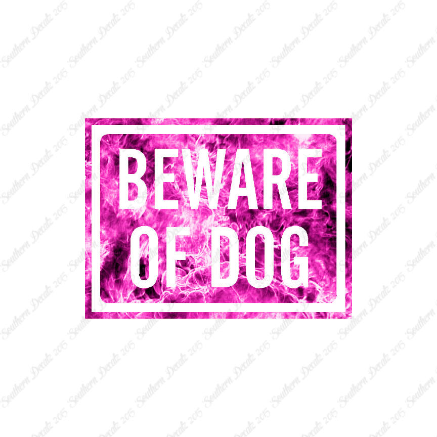 Beware Of Dog Sign