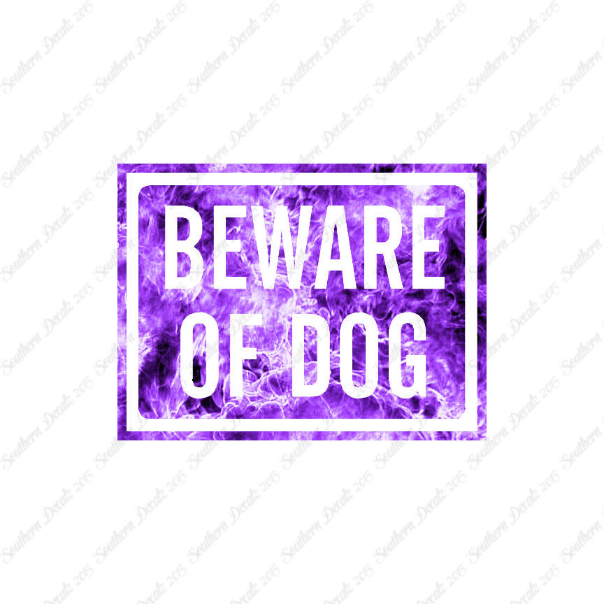 Beware Of Dog Sign