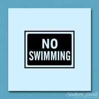 No Swimming Business Sign