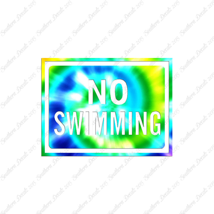 No Swimming Business Sign