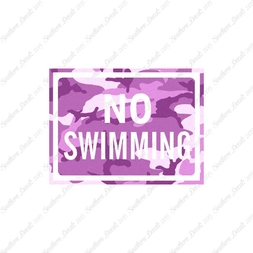 No Swimming Business Sign