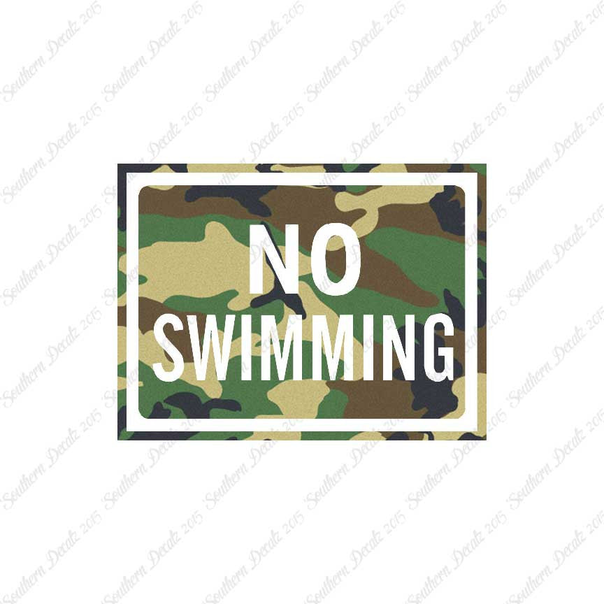 No Swimming Business Sign