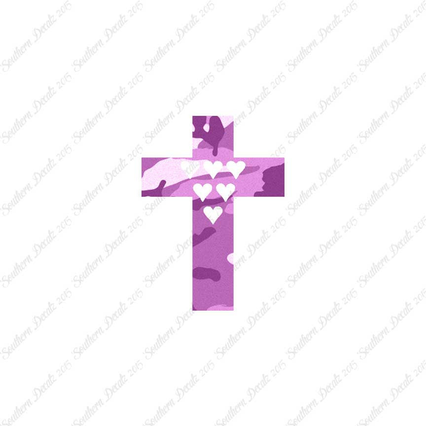 Cross With 6 Hearts