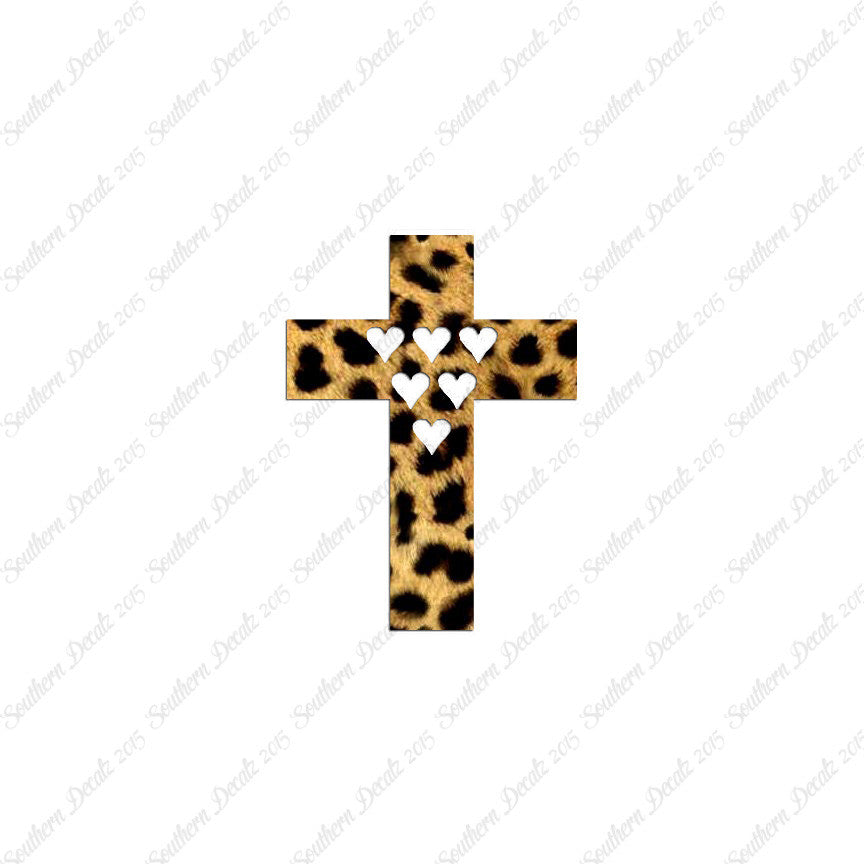 Cross With 6 Hearts