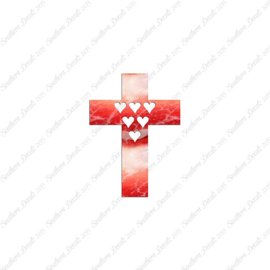 Cross With 6 Hearts
