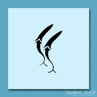 Pair Of Whale Art