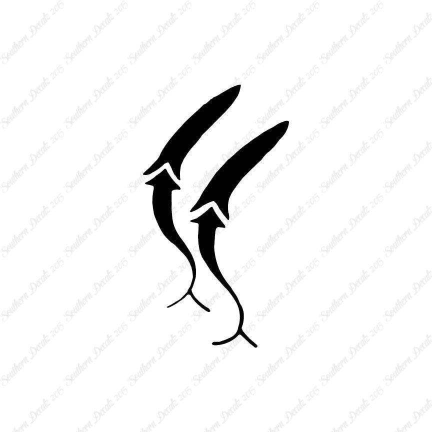 Pair Of Whale Art